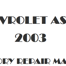 2003 Chevrolet Astro repair manual Image