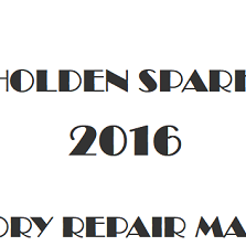 2016 Holden Spark repair manual Image