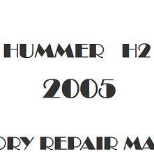 2005 Hummer H2 repair manual Image
