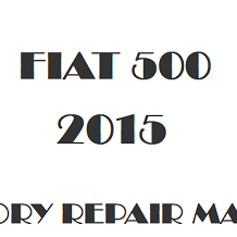 2015 Fiat 500 repair manual Image