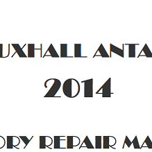 2014 Vauxhall Antara repair manual Image