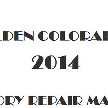 2014 Holden Colorado 7 repair manual Image
