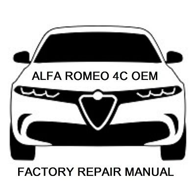 2018 Alfa Romeo 4C repair manual Image