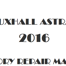 2016 Vauxhall Astra K repair manual Image