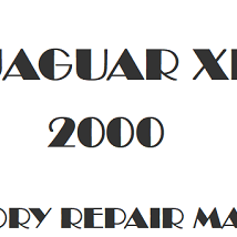 2000 Jaguar XK repair manual Image