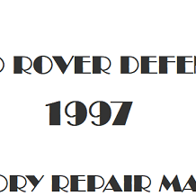 1997 Land Rover Defender repair manual Image