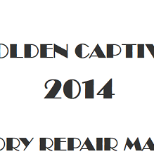 2014 Holden Captiva repair manual Image
