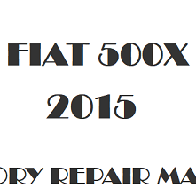 2015 Fiat 500X repair manual Image