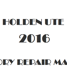 2016 Holden Ute repair manual Image
