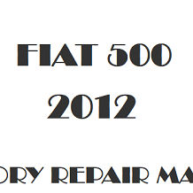 2012 Fiat 500 repair manual Image