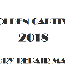2018 Holden Captiva repair manual Image