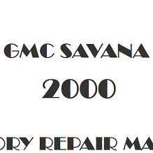 2000 GMC Savana repair manual Image