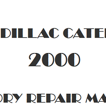 2000 Cadillac Catera repair manual Image
