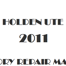 2011 Holden Ute repair manual Image