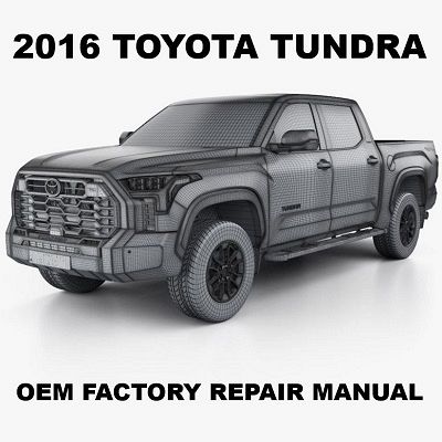 2016 Toyota Tundra repair manual Image