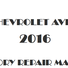 2016 Chevrolet Aveo repair manual Image