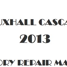 2013 Vauxhall Cascada repair manual Image