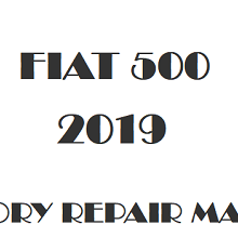 2019 Fiat 500 repair manual Image