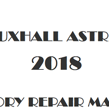 2018 Vauxhall Astra J repair manual Image