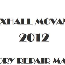 2012 Vauxhall Movano B repair manual Image