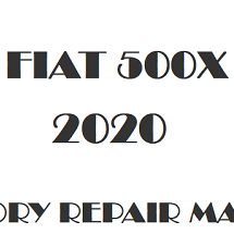 2020 Fiat 500X repair manual Image
