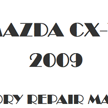2009 Mazda CX-7 repair manual Image