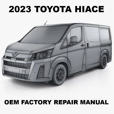 2023 Toyota Hiace repair manual Image