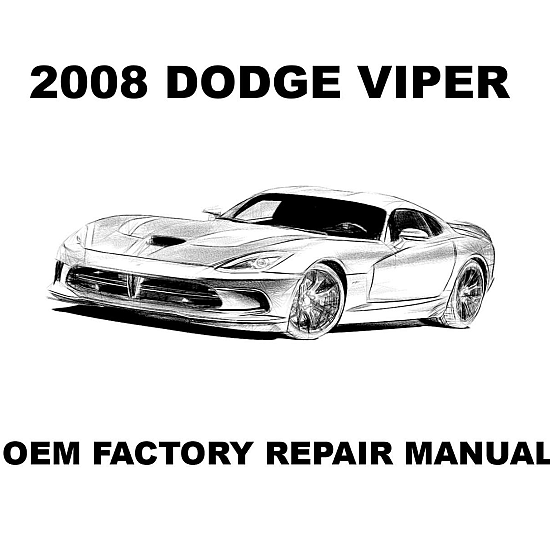 2008 Dodge Viper repair manual Image