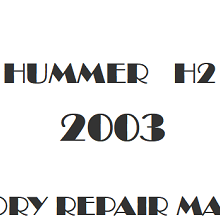 2003 Hummer H2 repair manual Image
