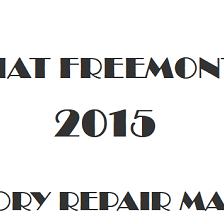 2015 Fiat Freemont repair manual Image