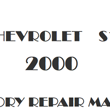 2000 Chevrolet S10 repair manual Image