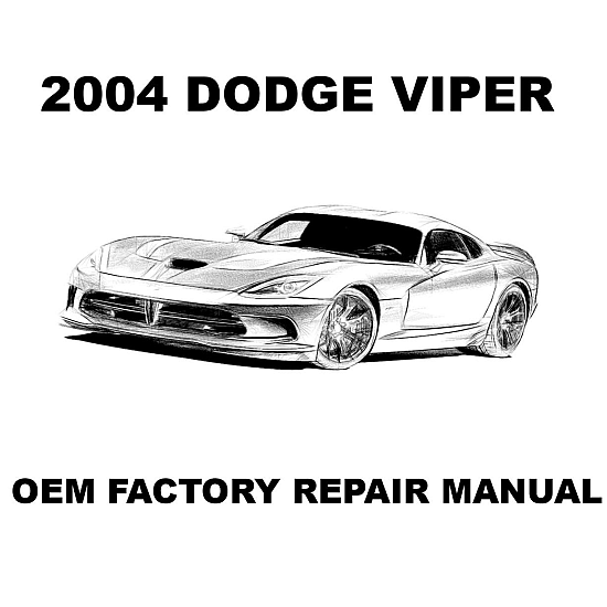 2004 Dodge Viper repair manual Image