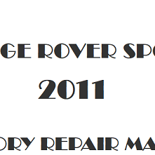 2011 Range Rover Sport repair manual Image