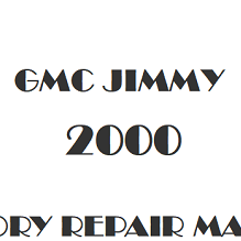 2000 GMC Jimmy repair manual Image