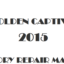 2015 Holden Captiva repair manual Image
