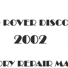 2002 Land Rover Discovery repair manual Image