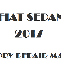 2017 Fiat Sedan repair manual Image