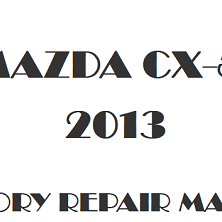 2013 Mazda CX-5 repair manual Image