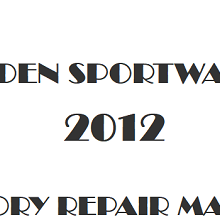 2012 Holden Sportwagon repair manual Image