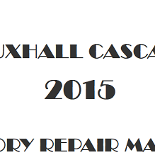 2015 Vauxhall Cascada repair manual Image
