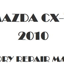 2010 Mazda CX-7 repair manual Image