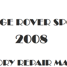 2008 Range Rover Sport repair manual Image