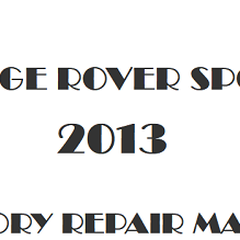 2013 Range Rover Sport repair manual Image