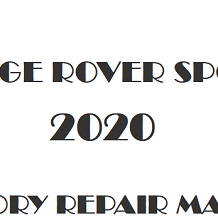 2020 Range Rover Sport repair manual Image