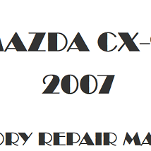 2007 Mazda CX-9 repair manual Image