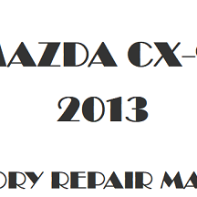 2013 Mazda CX-9 repair manual Image