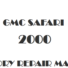 2000 GMC Safari repair manual Image