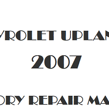 2007 Chevrolet Uplander repair manual Image