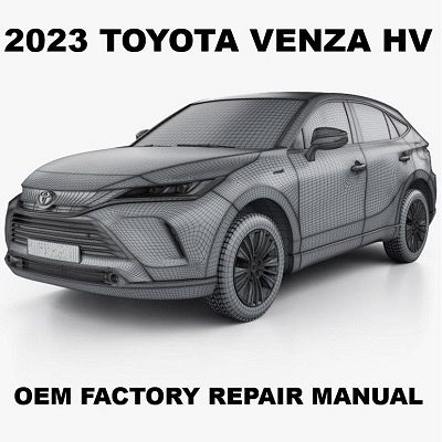 2023 Toyota Venza HV repair manual Image
