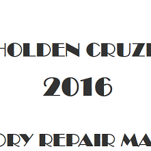 2016 Holden Cruze repair manual Image